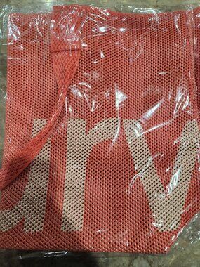 Sean Brown Curves Perforated Knit Tote (Coral) No key chain
